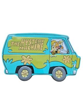 Vintage The Mystery Machine Scooby-Doo Metal Trinket‎ Box Tin Hanna-Barbera